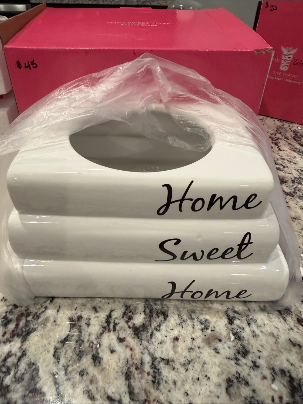 Pink Zebra Accent Home Sweet Home Accent Shade